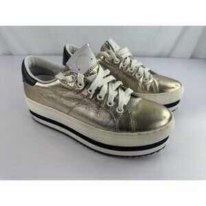 Marc Jacobs Grand Platform Sneakers Women’s Size 40 Metallic Gold